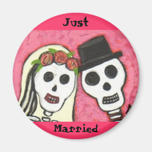 Íman Dia do morto - recem casados - ímã