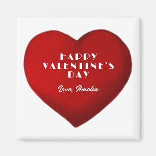 Íman Dia do Namorados Feliz do Coração Vermelho Românti