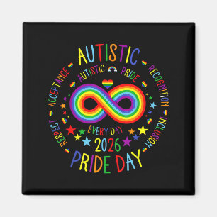 Íman Dia do orgulho autista 2026 autismo homens mulhere