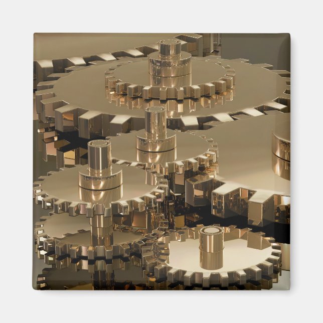 Íman Dia do Pai em Gear (Frente)