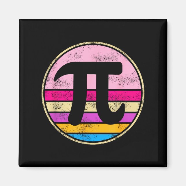 Íman Dia do Pi 2026 Amante da Matemática Matemática Ret (Frente)