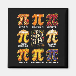 Íman Dia do Pi 3.14 Menu Pi Engraçado Torta de Frutas M