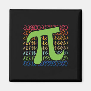 Íman Dia do Pi Divertido 3.14 Símbolo Pi Número Espiral