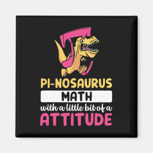 Íman Dia do Pi Matemática Dinossauro Dino Pi 