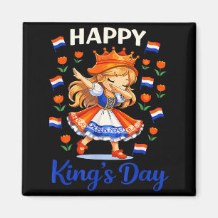 Íman Dia do Rei Holanda Bandeira Koningsdag Feriados Ho