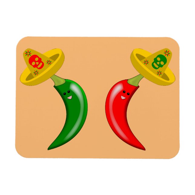 Íman Dia dos Mortos do Chile Mexicano (Horizontal)