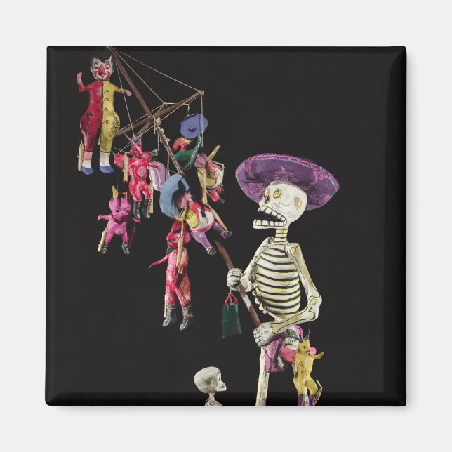 Íman Dia dos Mortos: Pedra Brinquedo, de Oaxaca (Frente)