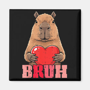 Íman Dia dos Namorados Capivara Coração Bruh Capy Meme