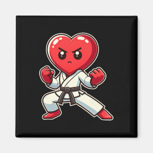Íman Dia dos Namorados Coração Karate Taekwondo Mma Art