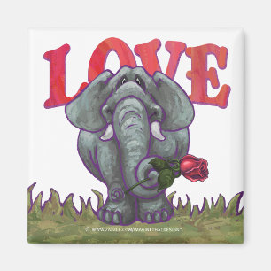 Íman Dia dos namorados do elefante