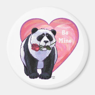 Íman Dia dos namorados do urso de panda