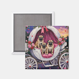 Íman Dia dos Namorados Pug