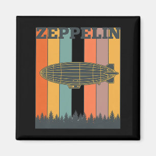 Íman Dia dos Namorados Zeppelin Retro Antigo Dirigível