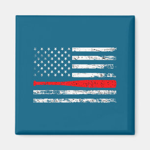 Íman Dia dos pais beisebol desgastado bandeira american