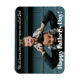 Íman Dia dos Pais Herói Cute Foto da Família Personaliz