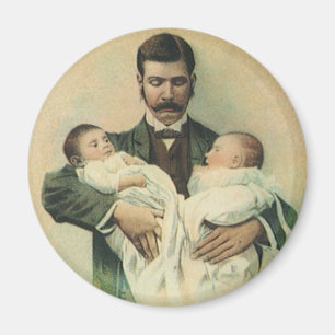 Íman Dia dos Pais Vitoriano Antigo, São Trigêmeos!