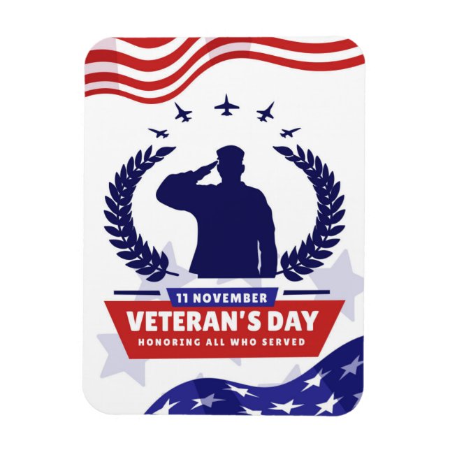 Íman Dia dos Veteranos - Honrando todos os que serviram (Vertical)