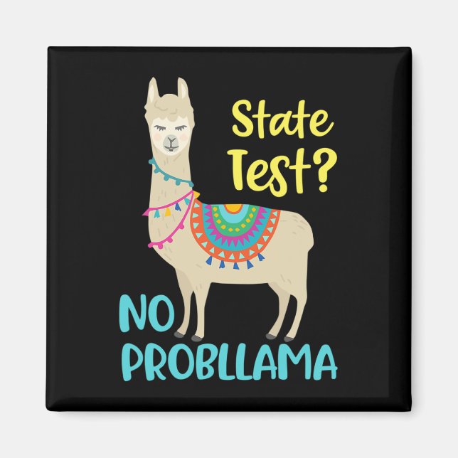 Íman Dia Funny Motivational Test Day For Students (Test (Frente)