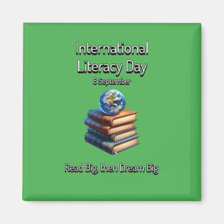 Íman Dia Internacional da Literacia. Sonhe Grande.