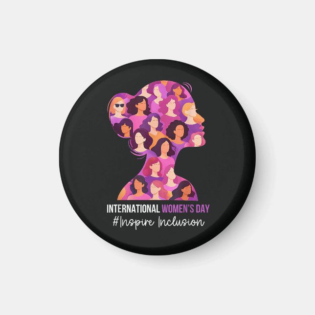 Íman Dia Internacional da Mulher 8 de Março  (Frente)
