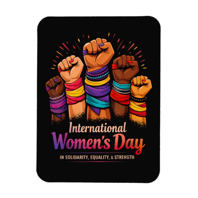Íman Dia Internacional da Mulher 8 de Março (Vertical)
