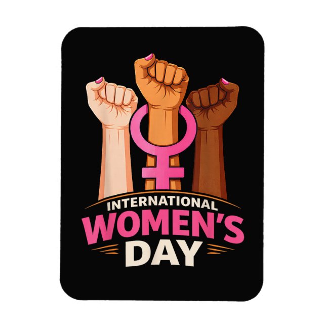 Íman Dia Internacional da Mulher 8 de Março (Vertical)