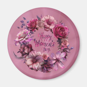 Íman Dia Internacional da Mulher Floral 2025