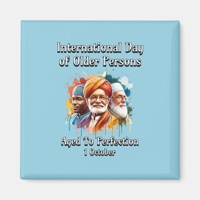 Íman Dia Internacional dos Idosos. Idade (Frente)