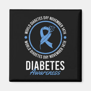 Íman Dia Mundial da Diabetes Novembro Sensibilização pa