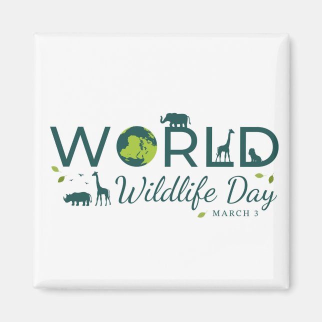 Íman Dia Mundial da Natureza (Frente)