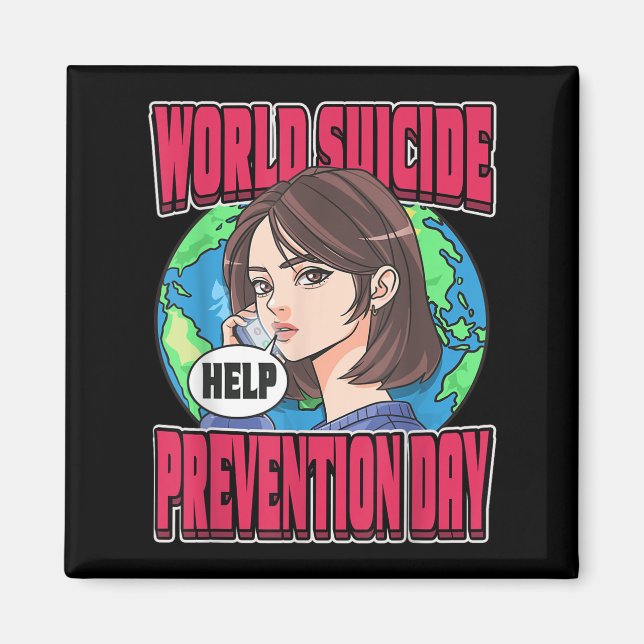 Íman Dia Mundial de Prevenção do Suicídio Conscientizaç (Frente)