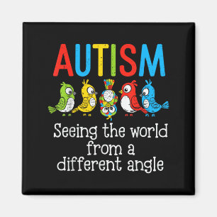 Íman Dia Mundial do Autismo Vendo o Mundo de uma Forma