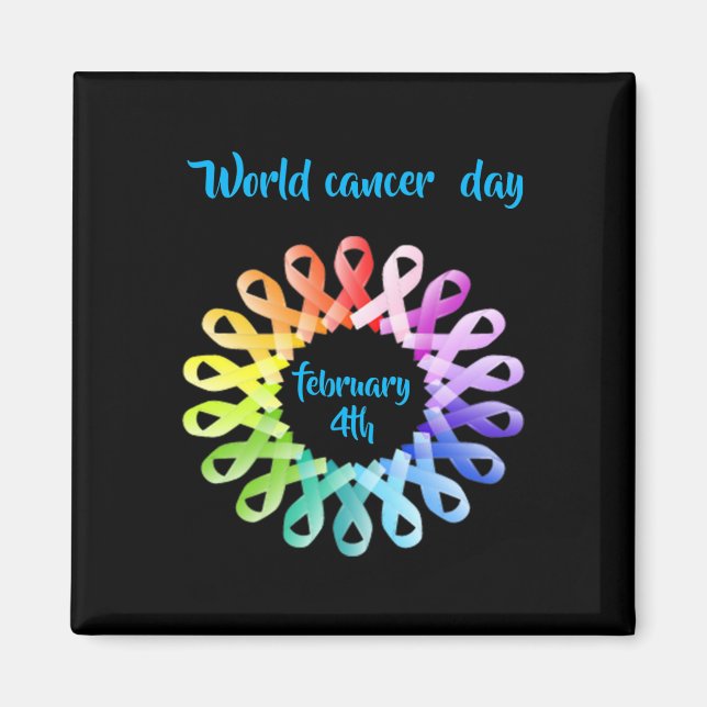 Íman Dia Mundial do Cancer (Frente)