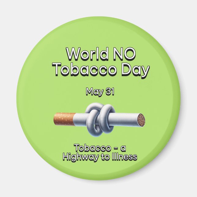 Íman Dia Mundial Sem Cigarro: 31 de maio (Frente)