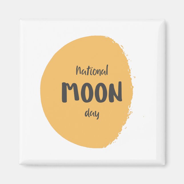 Íman Dia Nacional da Lua (Frente)