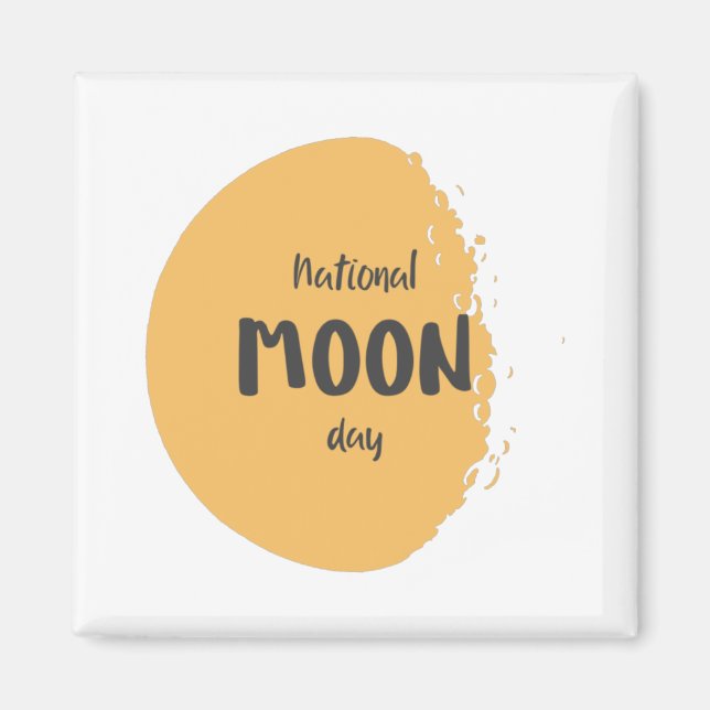 Íman Dia Nacional da Lua (Frente)