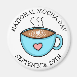 Íman Dia Nacional da Mocha 29 de setembro   Feriado Eng