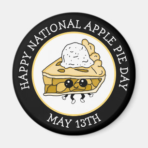 Íman Dia Nacional da Pizza de Apple Dia maio 13