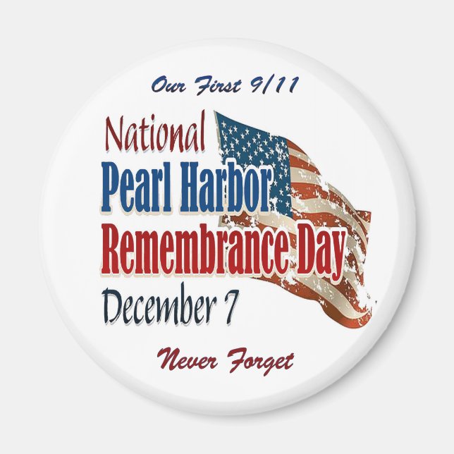 Íman Dia Nacional de Pearl Harbor (Frente)
