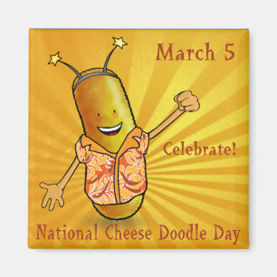 Íman Dia nacional do Doodle do queijo