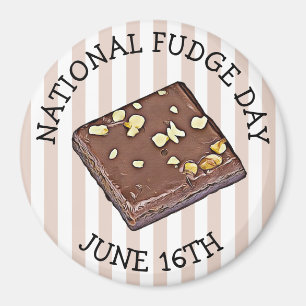 Íman Dia Nacional do Fudge 16 de junho