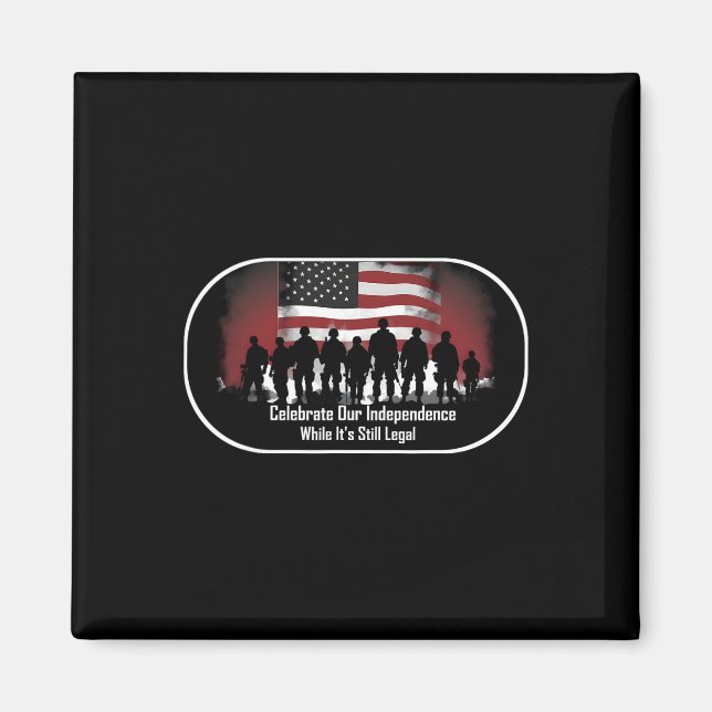Íman Dia Orgulhoso Americano (Frente)