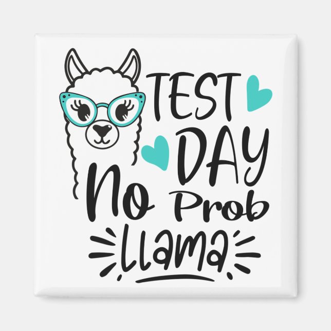Íman Dia sem Prob-llama Llama Testando o Professor Dia  (Frente)