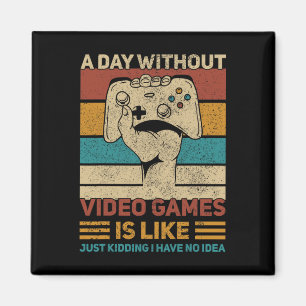 Íman Dia sem videogame Garoto Jogando Roupa