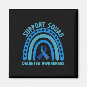 Íman Diabetes Azul Suporte à Diabetes Esquadrão Sensibi