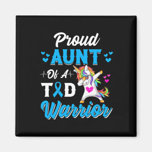 Íman Diabetes Guerreiros Tia Dabbing Unicorn Diabetes A