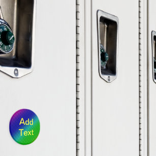 Íman Diag Gradient Floral Padrão Azul Verde