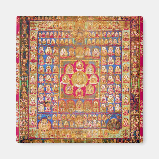 Íman Diagrama Cósmico de Mandala para a Meditação (Frente)