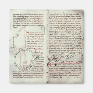 Íman Diagramas das medidas e do texto (velino)
