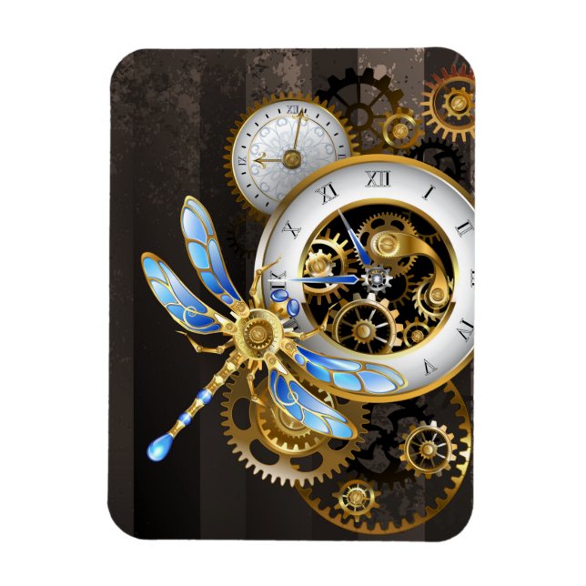 Íman Dials Steampunk com Libélula (Vertical)